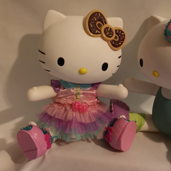 Set of Two Large Sanrio Hello Kitty Collectable Posable Arms & Legs Glow 80s 90s - Picture 3 of 9